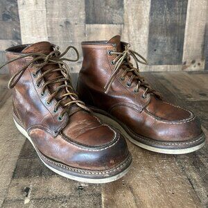 Red Wing 1907 Heritage Moc Toe Work Boots Mens 10 D